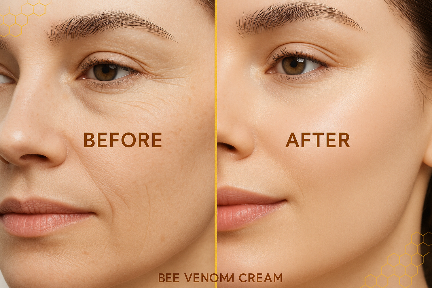 before and after for my bee venom cream